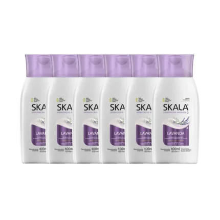 Kit 6 Loção Creme Hidratante Corporal Lavanda Vegano Skala