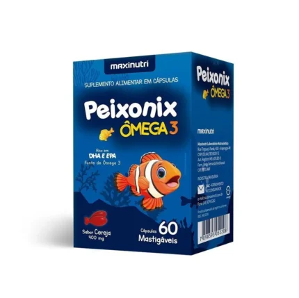 Peixonix Ômega 3 400mg (60 Cápsulas) - Padrão: Único