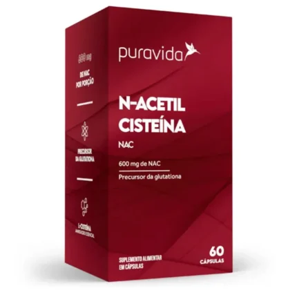 Nac Cisteina N - Acetil 600MG Pura Vida 60 cápsula