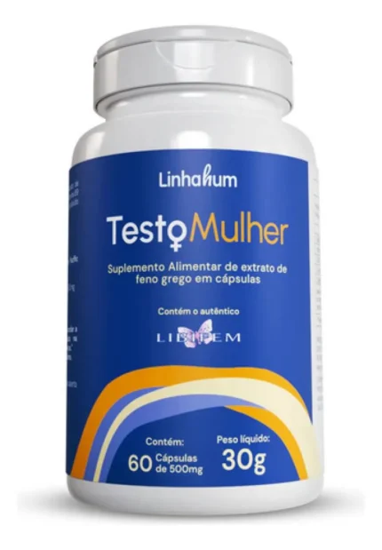 Testomulher Suplemento Libifem Feno Grego Capsula Linhahum