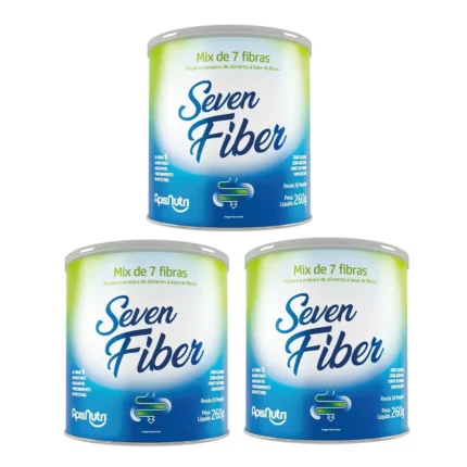 Kit 3 Seven Fiber Mix de Fibras sem Sabor - 260G - Apisnutri