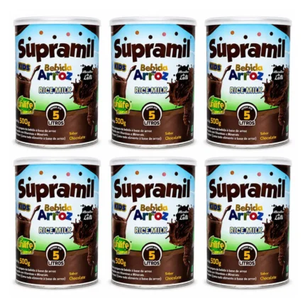 Kit 6 Supramil Kids Chocolate 500g - Unilife