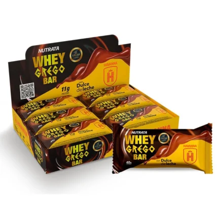 Whey Grego Bar Nutrata Doce de Leite Havanna 40g 12 unidades