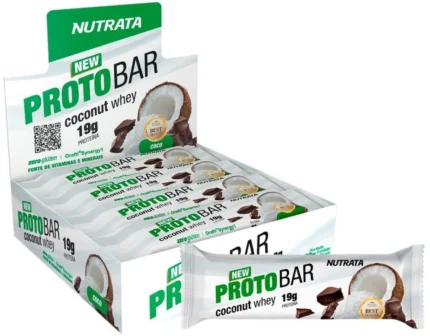 Protobar Whey (8 unidades - 70g) - Sabor: Coconut Whey